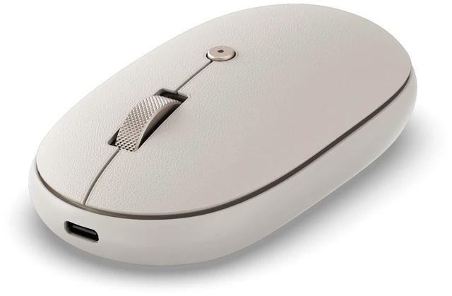 Main image of OntheGo Bluetooth Mouse, Connect Up to 3 Devices, for Laptop, Sand | USB-C rechargeable battery, compact & portable, for laptop, computer, tablet