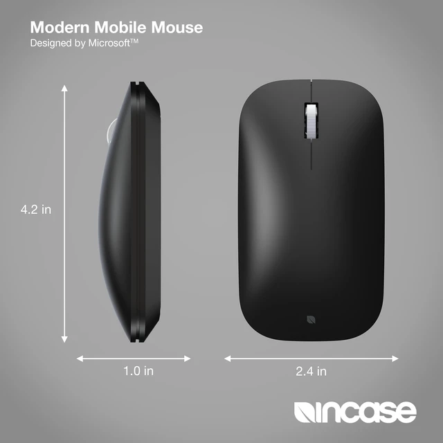 Alt view image 4 of 7 - Modern Mobile Mouse Designed by Microsoft, Wireless, Black | Mac & Universal Compatible, BlueTrack Technology, Ambidextrous, Lightweight & Low-Profile, Ergonomic, Precision Navigation