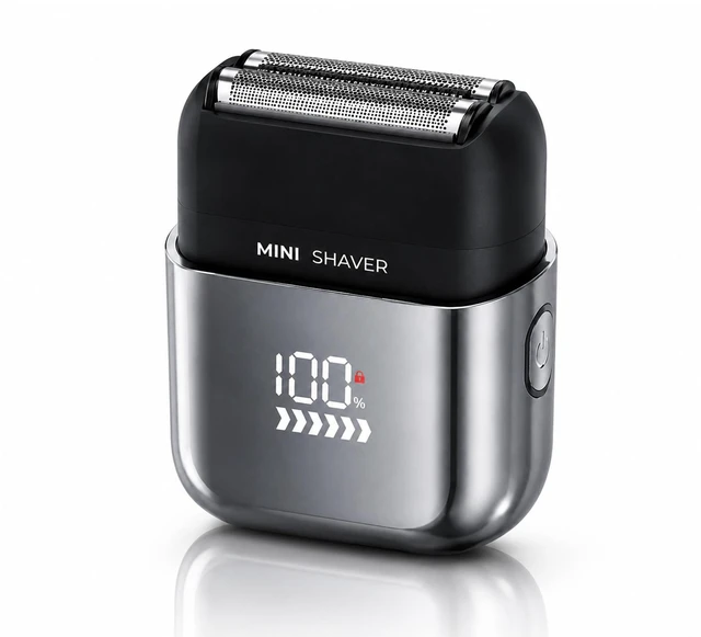 Main image of Foil Shaver for Men - Cordless Wet Dry Fast Charge | Dual Floating Heads + 3-Blade System, IPX7 Waterproof, 90-Min Runtime, LED Display & Travel Lock