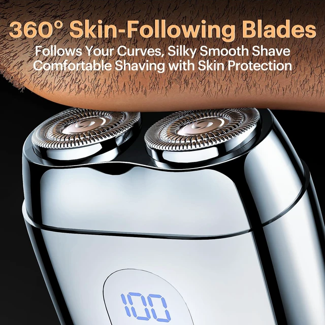 Alt view image 3 of 7 - 2026 New Alloy Mini Electric Shaver for Men, RX40+Gift Bag | Portable Travel, Rechargeable Razor with Mirror Cap, Waterproof, Smooth & Close Shave, Gift Bag Included