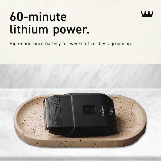 Alt view image 7 of 7 - Travel Foil Shaver, Compact Portable Cordless Electric Razor, USB-C | Dual-Speed Foil System | IPX7 Wet/Dry | USB-C Rechargeable | Digital Display | Travel Lock | Compact for Travel & On-the-Go