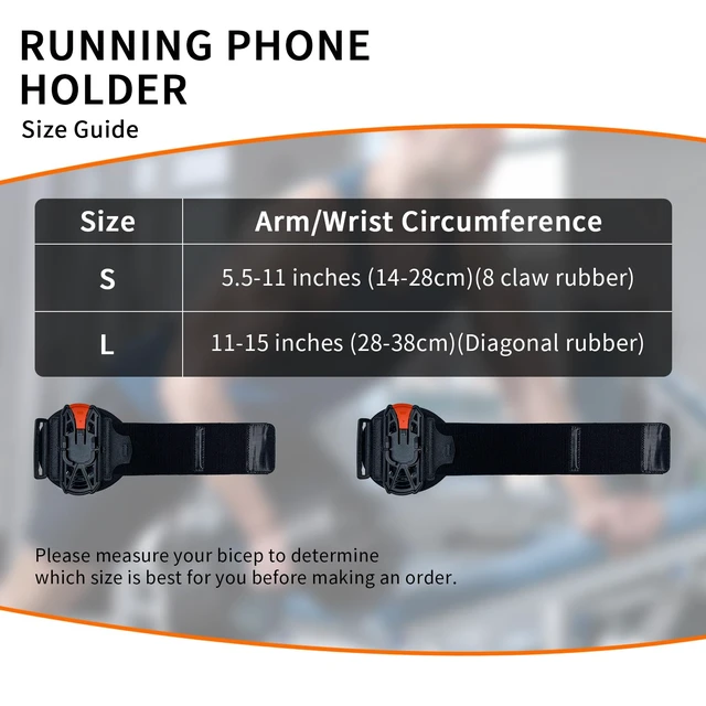 Alt view image 6 of 7 - Running Armband 360°Rotatable,Arm Band for Phone Fits All 4''-6.5'' Smartphones,Compatible with iPhone 17/16/15pm/p,Workout Cellphone Holder with Key Holder,for Running Hiking Biking Walking