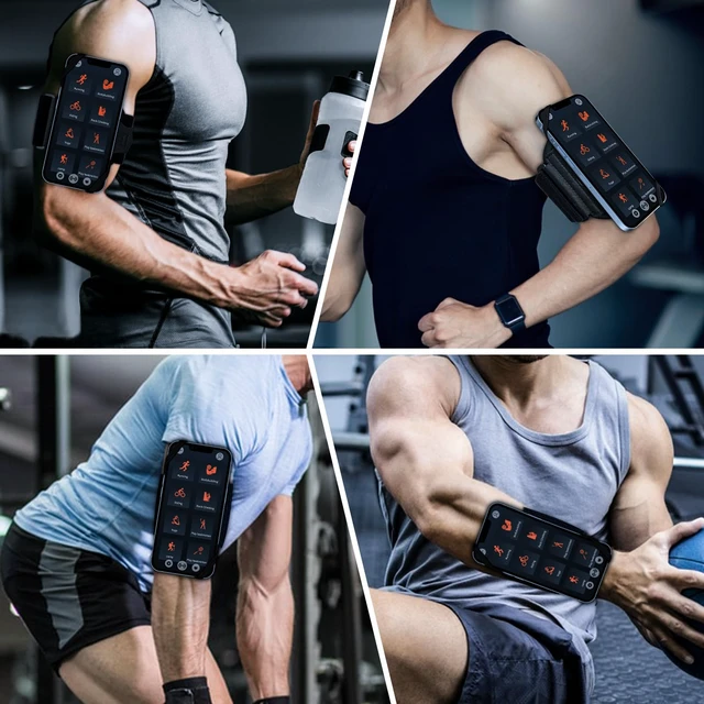Alt view image 7 of 7 - Running Armband 360°Rotatable,Arm Band for Phone Fits All 4''-6.5'' Smartphones,Compatible with iPhone 17/16/15pm/p,Workout Cellphone Holder with Key Holder,for Running Hiking Biking Walking