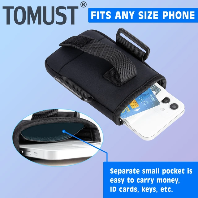 Alt view image 4 of 7 - Phone Armband with Three Strap, Adjustable Running Arm Band | Secure Fit During Activities; Fits Most iPhone and Android Smartphones; Built-in Pocket; Reflective Logo for Low Visibility