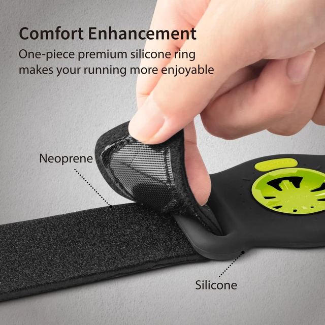 Alt view image 5 of 6 - Run Tie Connect Kit 2 - Magnetic, Quick Release Running Phone Armband | Magnet Clasp, Detachable & 360° Rotatable, Skin-Friendly Silicone Armband, Sport Arm Strap for Workout, Fits 4.7"-7.2" Phones