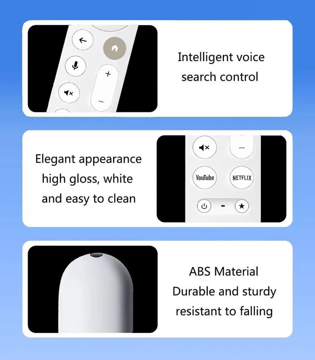 Alt view image 6 of 7 - NEW Replacement Voice Remote for Chromecast Google TV 4K HDTV, Remote Control for Google TV Streamer 4K BoxRemote Control, GA03131-US, GA01920-US