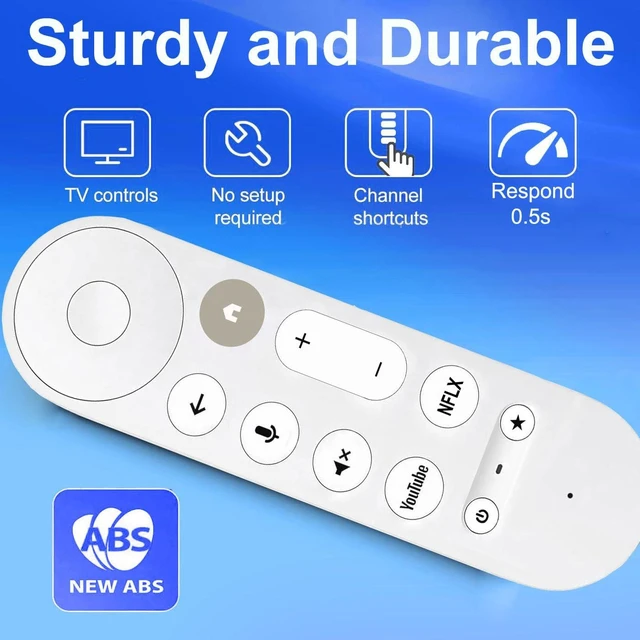 Alt view image 6 of 7 - NEW Replacement Voice Remote Control for Chromecast Google-TV 4K/ HD, for Google-TV-Streamer-Remote 4K, G9N9N GA01409-US GA01919-US GA01920-US GA01923-USGA01409-US