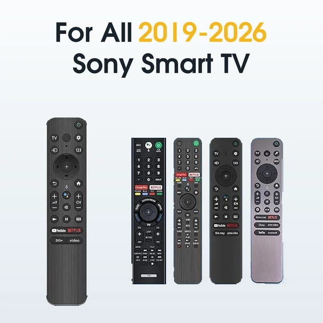 Alt view image 2 of 7 - Replacement for All 2019-2026 Sony Remote Control for Bravia Smart TV with Voice Control. for Bravia XR/XBR/KD/K Series Google/Android TVs. 2-Year Warranty.