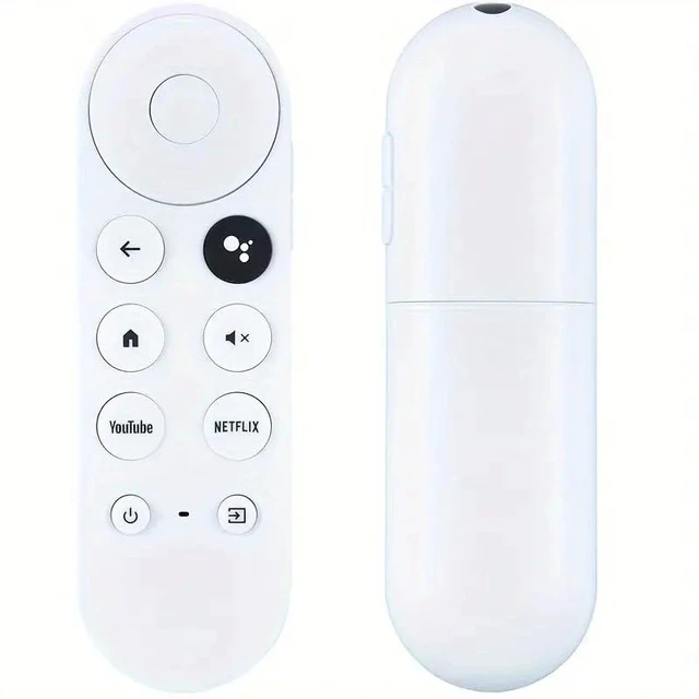 Main image of Voice Remote Control for Google Chromecast 4K Snow | G9N9N Replacement | Compatible with GA01409-US/GA01919-US/GA01920-US/GA01923-US/GA02463-US/GA02464-US | Hands-Free TV Controller