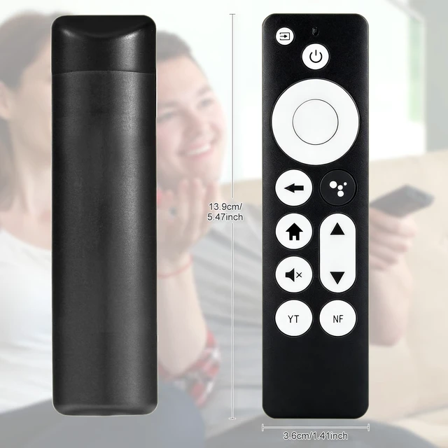 Alt view image 6 of 7 - Replacement Voice Remote for Chromecast Google TV 4K HD Snow G9N9N | Compatible with Chromecast Google TV 4K HD Snow & Streamer, voice control bluetooth remote for G9N9N and all GA series models