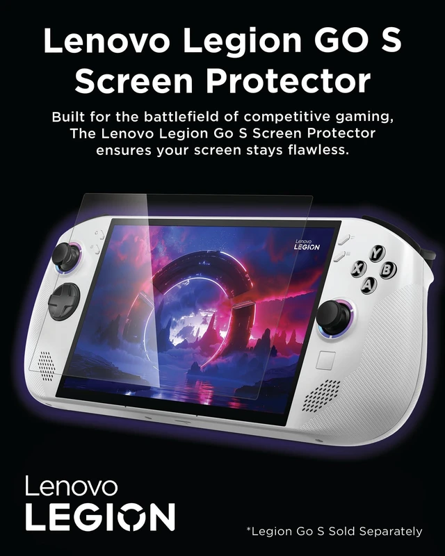 Alt view image 2 of 7 - Legion Go S Screen Protector, High-Transparency Glass, 9H Hardness, Protects Against Drops, Scratches & Scrapes, 0.45mm Thick, Ultimate Protection for Legion Go S Gaming Console Gamer
