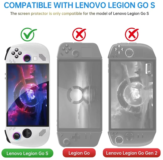 Alt view image 2 of 7 - 3 Pack Screen Protector for Lenovo Legion Go S, HD Tempered Glass | Anti-Scratch, Bubble-Free,Protective 9H Glass for Lenovo Legion Go S