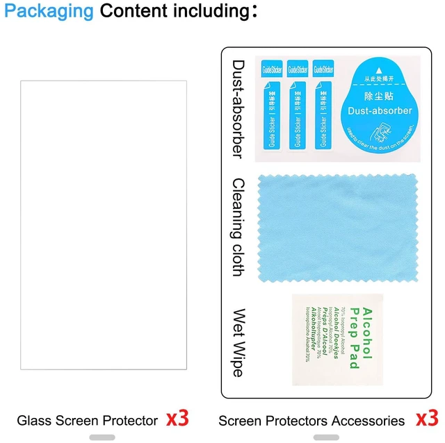 Alt view image 7 of 7 - 3 Pack Screen Protector for Lenovo Legion Go S, HD Tempered Glass | Anti-Scratch, Bubble-Free,Protective 9H Glass for Lenovo Legion Go S