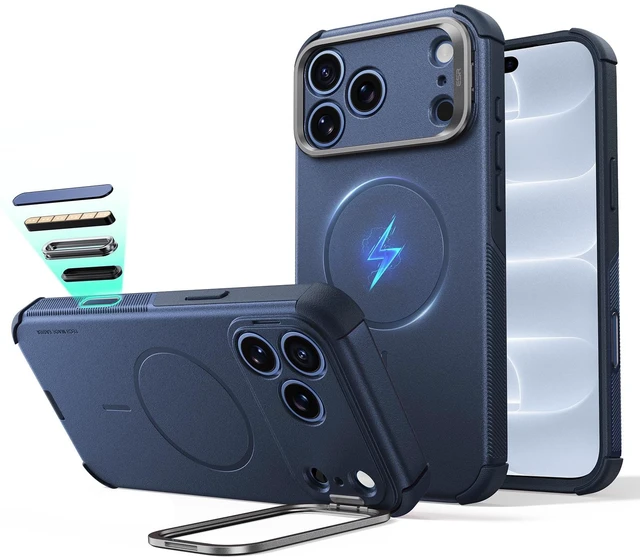 Main image of Cyber Tough for iPhone 18 Pro Max/17 Pro Max Case with Flex Stand | 7X Military-Grade Protection, Camera Kickstand, Compatible with MagSafe, Camera Control, Rugged, Anti-Slip Grip, Night Sky