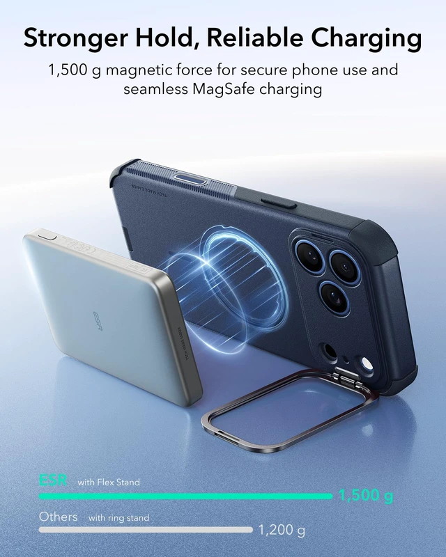 Alt view image 7 of 7 - Cyber Tough for iPhone 18 Pro Max/17 Pro Max Case with Flex Stand | 7X Military-Grade Protection, Camera Kickstand, Compatible with MagSafe, Camera Control, Rugged, Anti-Slip Grip, Night Sky