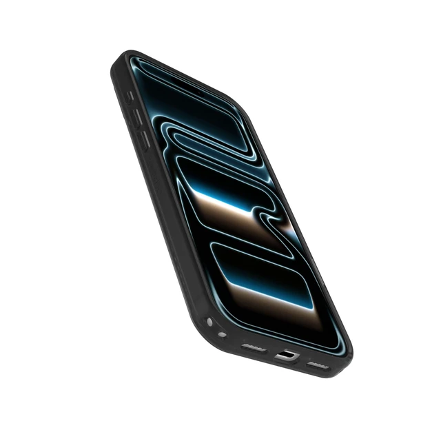 Alt view image 4 of 4 - iPhone 18/17 Pro Max Symmetry Series Stand Case - Clear/Black | Stylish, Clear iPhone Case with Pops of Color, Ultra-Slim iPhone Case with Rotating Stand & Secure Finger Loop