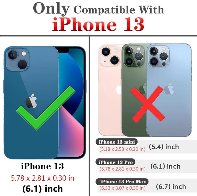 Alt view image 2 of 7 - for iPhone 13 case with Screen Protection: Heavy Duty Protective Shockproof and Scratch Proof Cell Phone case for iPhone 13 Phone case-Black