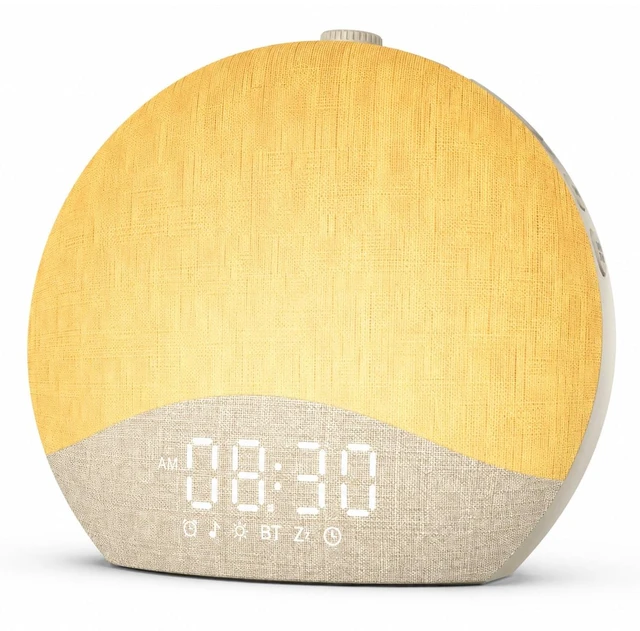 Main image of Sunrise Alarm Clock, White Noise Machine, Sound Machine for Bedroom | Wake Up Light with BT Speaker, 26 Sleep Sounds, 17 Night Lights, Dimmable Digital Clock for Adults, Kids