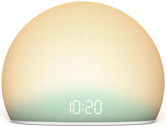 Main image of Sunrise Alarm Clock with White Noise Sound Machine for Bedroom | Wake-Up Light, 5 Gentle Alarm Sounds, 20 Soothing Sleep Sounds, Dimmable Display, Phone-Free Bedside Clock- Teal