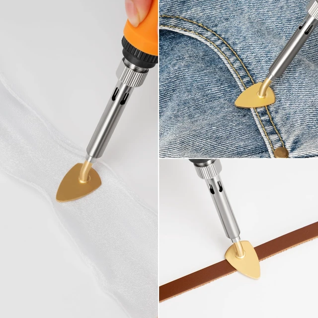 Alt view image 7 of 7 - Mini Iron for Crafts, 100W Small Tiny Iron for Crafts | Mini Iron for Sewing and Craftin, Digital Display Adjustable Temperature Mini Patch Clothes Shoes Sewing and Hats