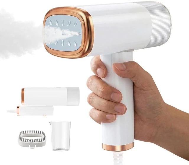 Main image of Portable Travel Steamer for Clothes - Handheld Foldable Clothing Steamer | Clothes Steamer Iron Removes All Fabrics Wrinkles, 1000W High Power, 20s Fast Heat-Up Effectively Make Clothes Soft & Smooth