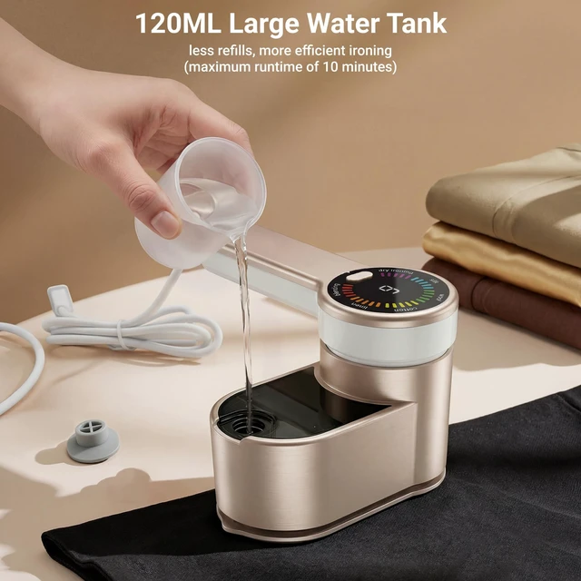 Alt view image 5 of 7 - Travel Steamer & Iron with 6 Modes, 1200W Portable Mini Steamer | 180° Rotatable Head, 30s Fast Heat-Up, 120ML Tank, Handheld Garment Steamer for Clothes 110V Only