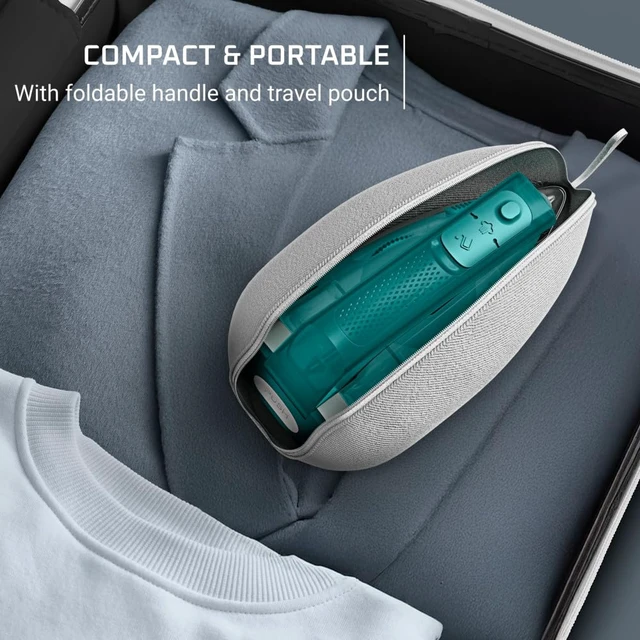Alt view image 3 of 7 - Travel Mini Iron DUAL Voltage 120-240 Iron for Clothes Green DA1610