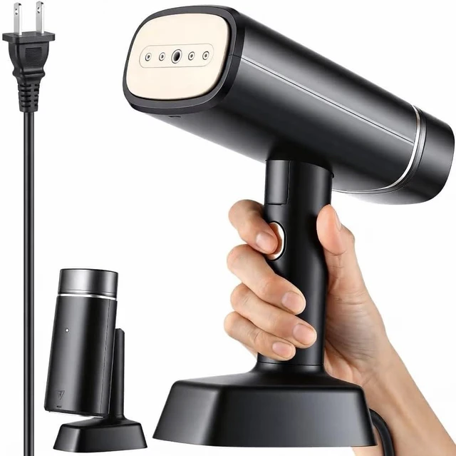 Main image of Foldable Travel Steamer, Dual Voltage(100~250V) Steamer for Clothes | Leak-Proof, Works vertically or horizontally on all fabrics, Mini Garment Steamer, Compact for wordwide travel