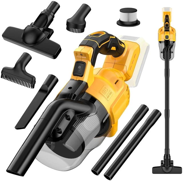 Main image of Cordless Vacuum Cleaner for Dewalt 20V Battery, 5 in 1 Handheld Electric Vacuum with Washable HEPA Filter50CFM 100AW Cordless Vacuum for Floor, Carpet, Car(Battery Not Included)