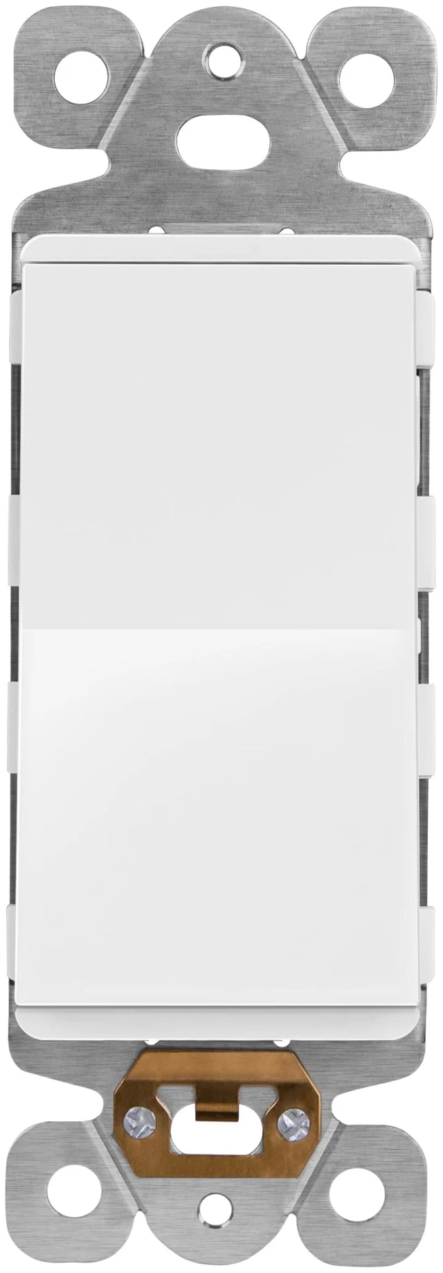 Main image of Frameless Paddle Wall Light Switch, 3-Way Switch, 15A -277VAC | UL Listed, Matte White, On/Off Rocker Switch, 3 Wire, Tough And Heat Resistant, Easy Installation, Single-Pole Compatible