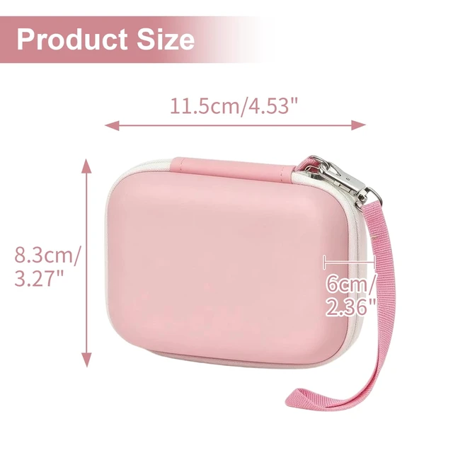 Alt view image 2 of 7 - Digital Camera Case with Shockproof Bumps,for Kodak Pixpro FZ45 FZ55/for Canon PowerShot ELPH 180/190 / for Sony DSCW800 DSCW830 Compact Storage Boxpink