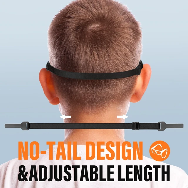 Alt view image 2 of 7 - Kids Eye Glasses Strap - No Tail Sunglasses Straps Cords for Boys Toddler and Girls - Eyeglass Holders Around Neck - Adjustable Eyewear String Lanyard Retainer - 4 PCS10.5 Inch