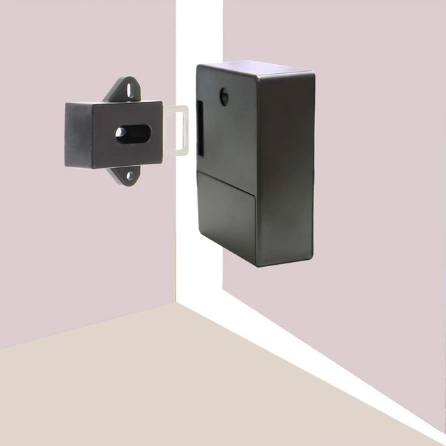Alt view image 2 of 6 - RFID Electronic Cabinet Lock Hidden DIY for Wooden Cabinet Locker Drawer Cupboard (Black)