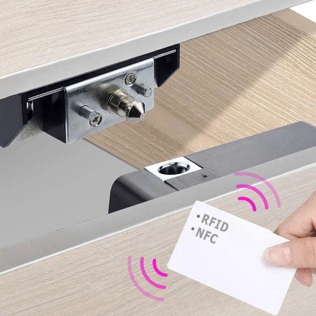 Main image of RFID Electronic Cabinet Lock, Smart NFC Drawer Locks, Hidden Card Lock for Wooden Cabinet Cupboard Drawer Furniture