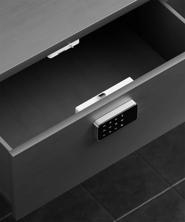 Alt view image 4 of 7 - RFID Lock Digital Keyless Cabinet Locks with Password & Card Access, Dual & Single Unlock Modes, Public/Private Use, Touch Keypad for Gym Lockers, Drawers, Office Cabinets