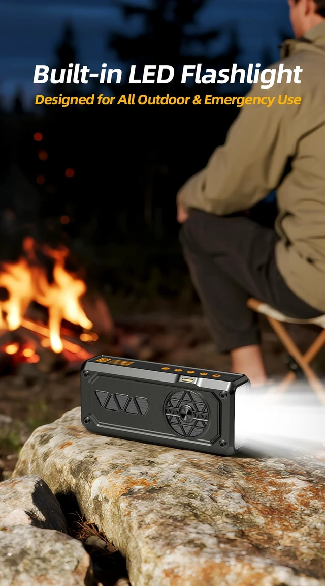 Alt view image 3 of 6 - Solar Bluetooth Speaker, Portable Outdoor Speaker with Flashlight