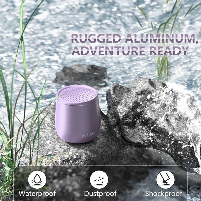 Alt view image 3 of 7 - C17-MAX, Waterproof Small Bluetooth Speaker, Rich Audio, Pairing, Portable, Handheld, Purple