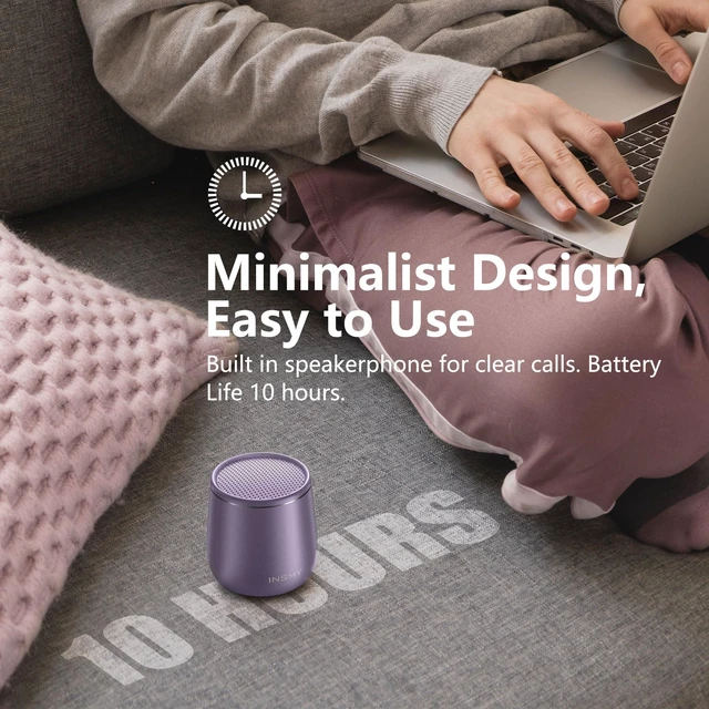 Alt view image 5 of 7 - C17-MAX, Waterproof Small Bluetooth Speaker, Rich Audio, Pairing, Portable, Handheld, Purple