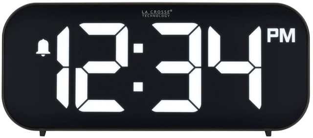 Main image of 617-714 Black Insta-Set Digital LED Alarm Clock with Bluetooth Technology