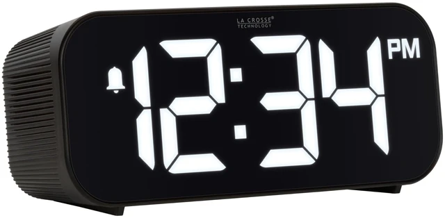 Alt view image 4 of 7 - 617-714 Black Insta-Set Digital LED Alarm Clock with Bluetooth Technology