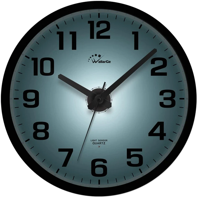 Main image of Night Light Wall Clock for Bedroom, 12 Inch | Silent, Lighted up Glow in the Dark, Battery Operated, Easy to Read Large Digital Display