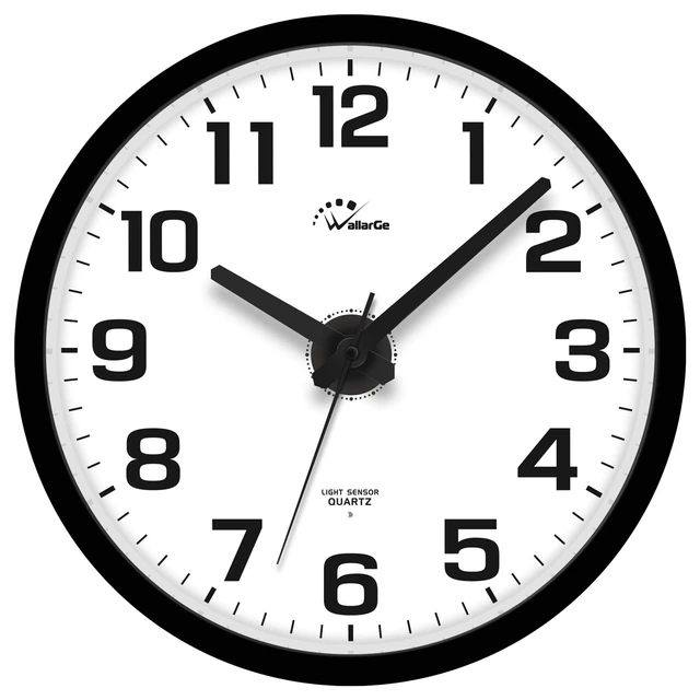 Alt view image 2 of 7 - Night Light Wall Clock for Bedroom, 12 Inch | Silent, Lighted up Glow in the Dark, Battery Operated, Easy to Read Large Digital Display