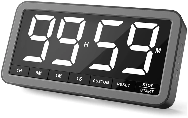 Main image of Large 7.8" Digital Timer, Magnetic LED Timer for Kitchen & Classroom | USB-C Rechargeable, Up to 99 Hours Count Up & Countdown Timer with 3 Brightness Levels, 4 Alert Modes and 3 Volume Levels