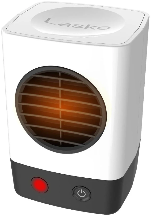Main image of 6" MyHeat Mini Ceramic Space Heater with Easy Controls - White - 201 | 400W, 1 Heat Setting, Compact Portable Heater for Office, Bedroom, Tabletop, Desktop, and Indoor Use, Overheat Protection