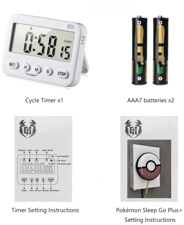 Alt view image 6 of 6 - 99 Hours Digital Timer, Silent, Sound, Vibrating, Countdown, Count Up, Loop, Alarm, Clock, Small Timer for Study, Classroom, Office, Meditation, Lab, Sleep, Desk