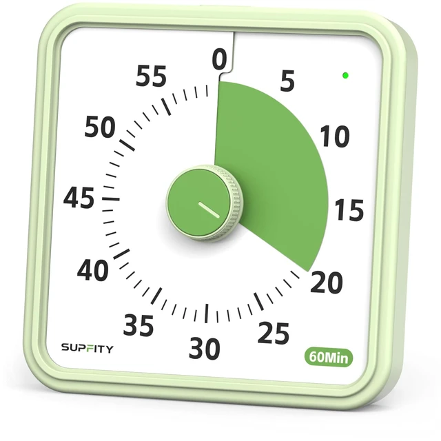Main image of 8-Inch Large Visual Timer for Kids 60-Minute Classroom Timer Magnetic | Countdown Timer with Pause Kickstands, Time Management Tool ADHD Timer Home School Kitchen and Office