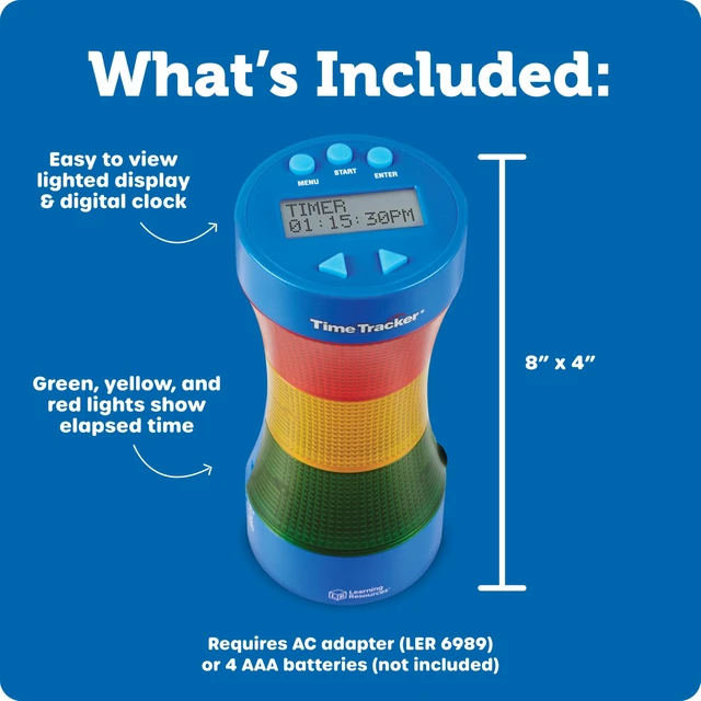 Alt view image 5 of 5 - Time Tracker 2.0 Classroom Timer | Countdown Visual Timer for Kids, Visual Timers for Classroom Management, Light Up Kids Timers, Time Management Clock