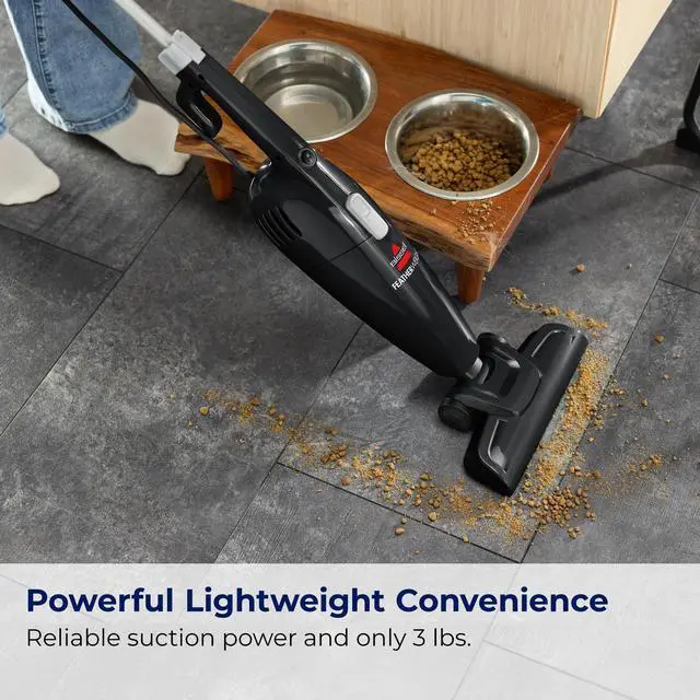 Alt view image 10 of 14 - Featherweight Stick Lightweight Bagless Vacuum with Crevice Tool, 2033M, Black