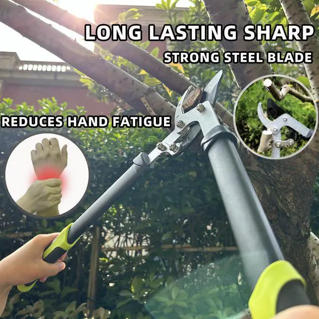 Alt view image 11 of 14 - Loppers Hedge Clippers & Pruners Combo Set 3-Piece Hedge Shears, Sharp Tree Trimmer Branch Cutter for Yard, Lawn & Garden, Professional Tree Clippers Yard Clippers for Indoor & Outdoor Gardening