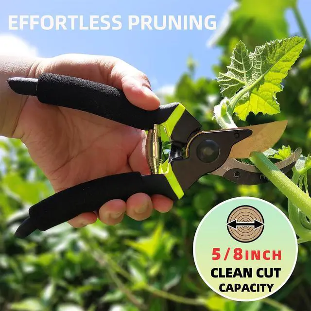 Alt view image 13 of 14 - Loppers Hedge Clippers & Pruners Combo Set 3-Piece Hedge Shears, Sharp Tree Trimmer Branch Cutter for Yard, Lawn & Garden, Professional Tree Clippers Yard Clippers for Indoor & Outdoor Gardening